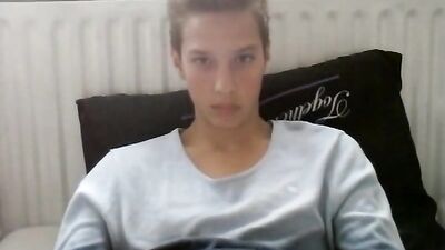 Young Blonde Hunk - Web-Cam Solo Boy Action!