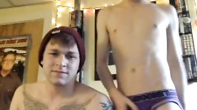 Two Cute Boys Go Wild on Webcam: Action Cam-Wanking