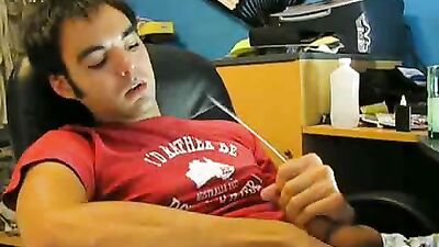 Energetic Tadpole: Hot Dark Self-Facial Frenzy with Huge Dude