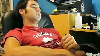 Energetic Tadpole: Hot Dark Self-Facial Frenzy with Huge Dude