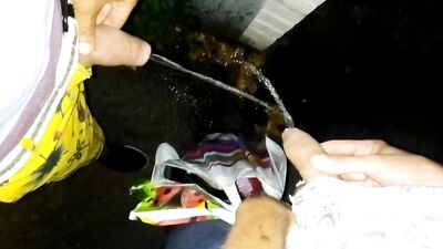 pissing together near the bar