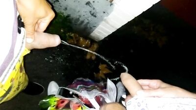 pissing together near the bar