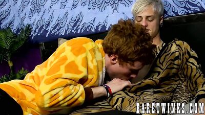 Naughty Jason Valencia makes ginger cum with raw cock