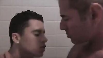 Stepbrother Surprises Dad with Raw Bareback Sex in the Shower!