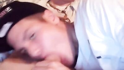 Blowjob Brothers - Amateur Cum Shots with Father and Step Son