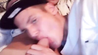 Blowjob Brothers - Amateur Cum Shots with Father and Step Son