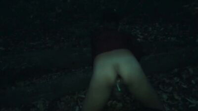 Perv twink with gynecologically opened ass jerks off public