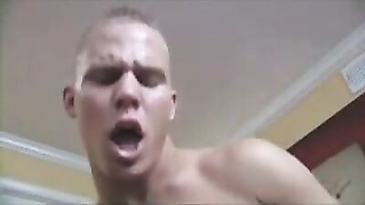 Marine Muscle Studs: Blonde Marine Gets Pounded by Gay Powerhouses!
