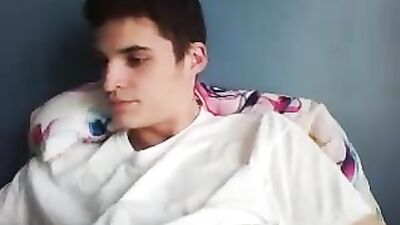 Young Boy Pleasures Himself Amateur Cum Shots Handjob