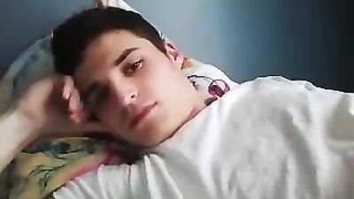 Young Boy Pleasures Himself Amateur Cum Shots Handjob