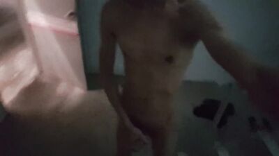 HORNY BOY CUMMING AT PUBLIC STAIRCASE