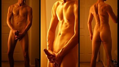 Behind the scenes of a photo shoot: VOB's weight training and cum