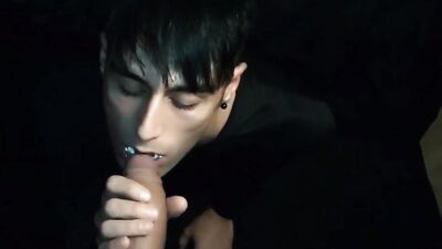 Vampire eats 2 cum loads POV