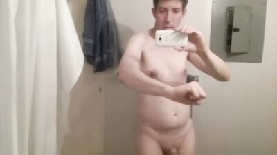 showing off fresh shaved-smooth showered bisexual male slut twink-like bod