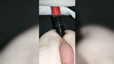 White Chubby Guy takes Huge Black Toy
