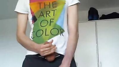 Web-Cam Handjob: My Boy Cums Again!