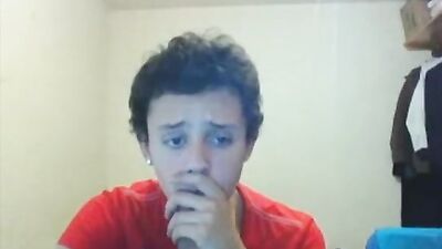 Jerking together on cam: Two straight teens pleasuring each other for tips!