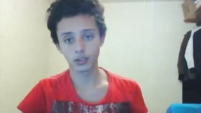 Jerking together on cam: Two straight teens pleasuring each other for tips!