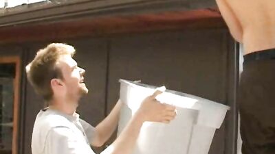 Gutter Cleaning Birthday: Amateur Cum Shots Solo!