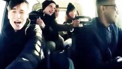 Double Bareback Action with BBC Freshmen - Trying bbc 1st time