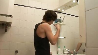 Gay Porn Threesome: Cute Boy Fucked and Fulfilled