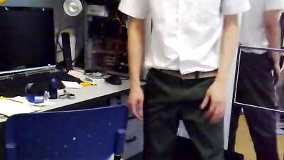 Sexy Slacks Adventure: Amateur Cum Shots Solo