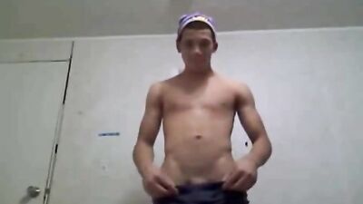 Exposing His Mighty Cock on Webcam!