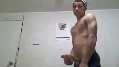 Exposing His Mighty Cock on Webcam!
