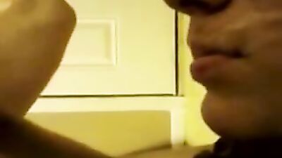 Cum in his awaiting mouth: Amateur cum shots and handjobs