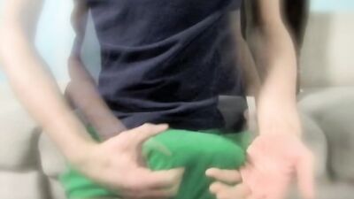 Self-Loving Teen Creams on Gay Porn Set!!