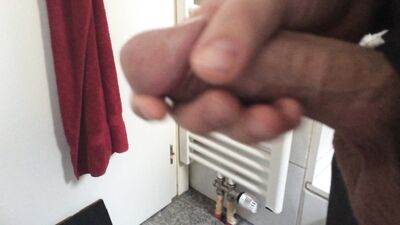 Cumming in Bathroom - The Aftermath