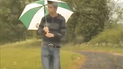 Thunderstorm Delight: Amateur Cum Shots Handjob