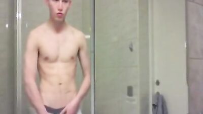 Mirror Man - Amateur Cum Shots Solo