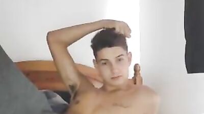 Young Handsome Webcam Solo Handjob