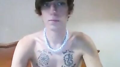 Young Trashy Webcam Boy With Huge Cock - Exploring His Sexuality!