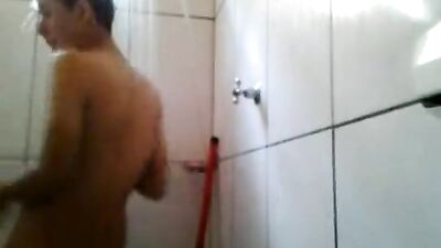 Gay Solo Fun in the Shower - Boy Jerking
