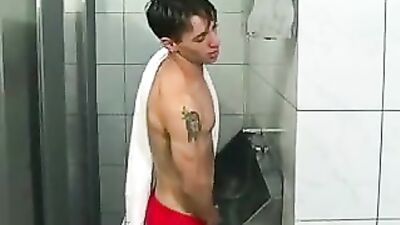 Gangbang in the Stall: Caught Watching on Cam