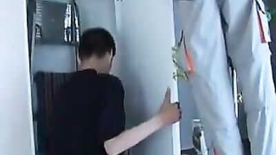 Gay Porn Cleaning Spree: Action in the Kitchen!