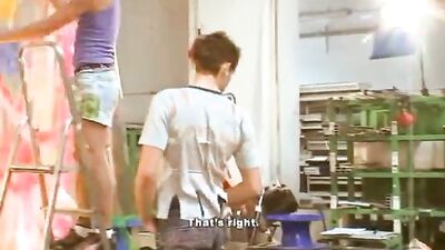 Gay Porn Studio 3some: Twink Georges Bareback Big Cock Threesome