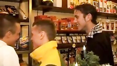 Gay Sex Shop Orgy: No Condoms, No Limits!
