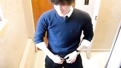 Wank in the school restroom