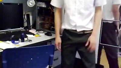 Gay Classmates Connect After Stressful Day!