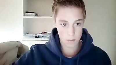 Belgian Blond Teen Cumshot: Web-Cam Solo for Your Porn Pleasure