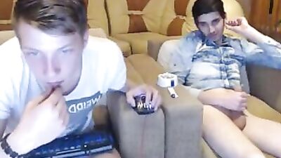 Closeted Bisexual Young Couple - Amateur Gay Porn Handjob!