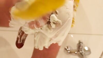Shaving my ass - Part two of cock and ass shave