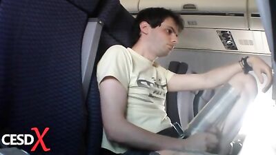 Cockpit Cumming: Plane Passion Unleashed!