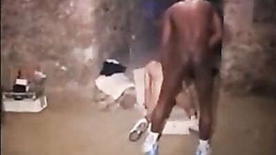French Interracial Gay Porn Thugs in Basement - Action Bareback Interracial