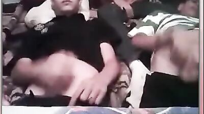 Gang Bang: Three Young Cam Boys Group Action ===========================================