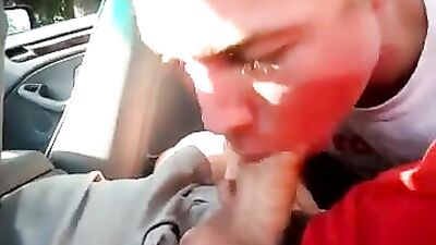 Jerrod and Charlies Backseat Oral Cumshot Adventure with Nick18