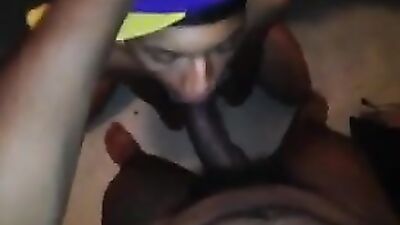 Swallowing Black Jizz - Amateur Cum Shots Web-Cam
